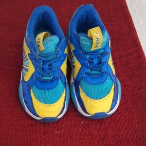 Puma RX-X BRAIN FREEZE Kids Vibrant Blue and Yellow Sneakers